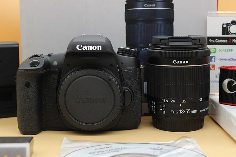 ขาย  Canon EOS 760D + Lens 18-55mm IS STM สภาพสวย (ตัวหนังสือจาง) อดีตประกันร้าน ชัตเตอร์ 7,XXXรูป เมนูไทย จอทัชสกรีน มีWiFiในตัว จอติดฟิล์มแล้ว อุปกรณ์ครบ